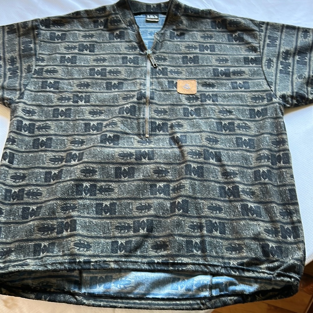 Vintage Louis Garneau Pullover Packable Bugs Print Camping Trekking Hiking